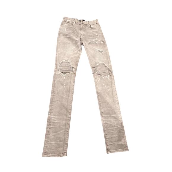 AMIRI Other - Amiri Tonal Denim Distressed Cool Grey Jeans Size 29